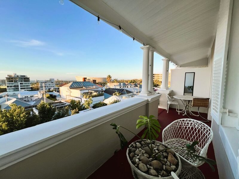 A view of Green Point from the master suite balcony at Cape Coliving